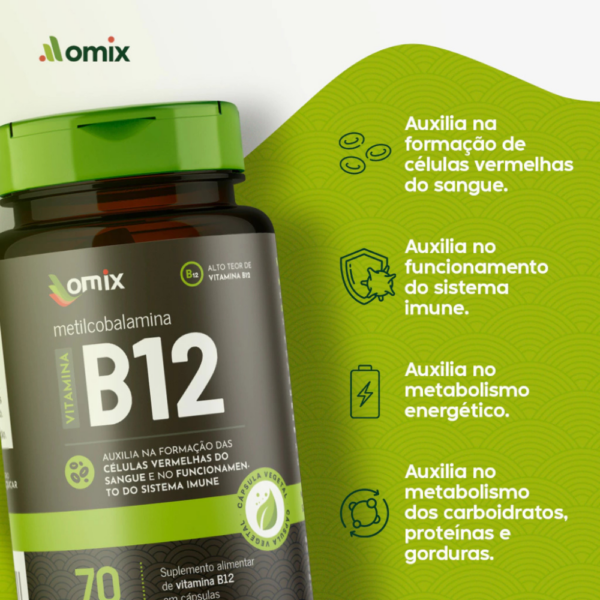 Vitamina B12 - 70 capsulas (Vegano) - Image 2