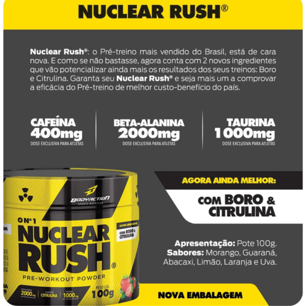 NUCLEAR RUSH PRÉ-TREINO (100G) - Image 2