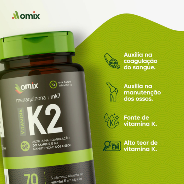 Vitamina K2 - 70 capsulas - Image 2