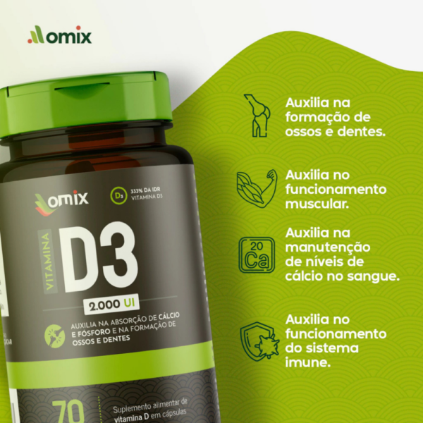 Vitamina D3 2.000 UI - 70 capsulas - Image 2