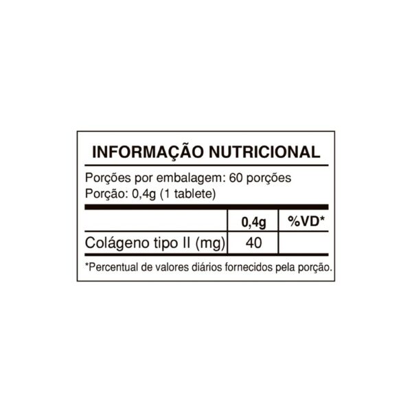 Colágeno UC Ii 60 Tabletes 400mg - Health Labs - Image 2