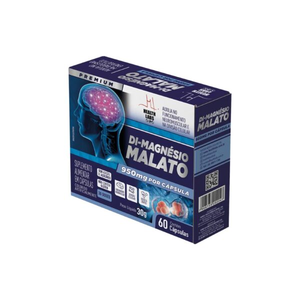 Di-Magnésio Malato 60 caps - Health Labs