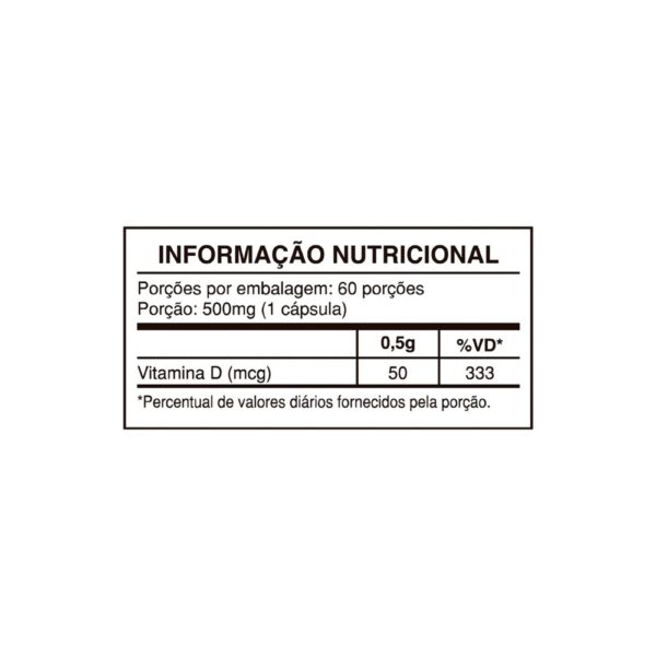 Vitamina D3 2.000 UI 60 caps - Health Labs - Image 2