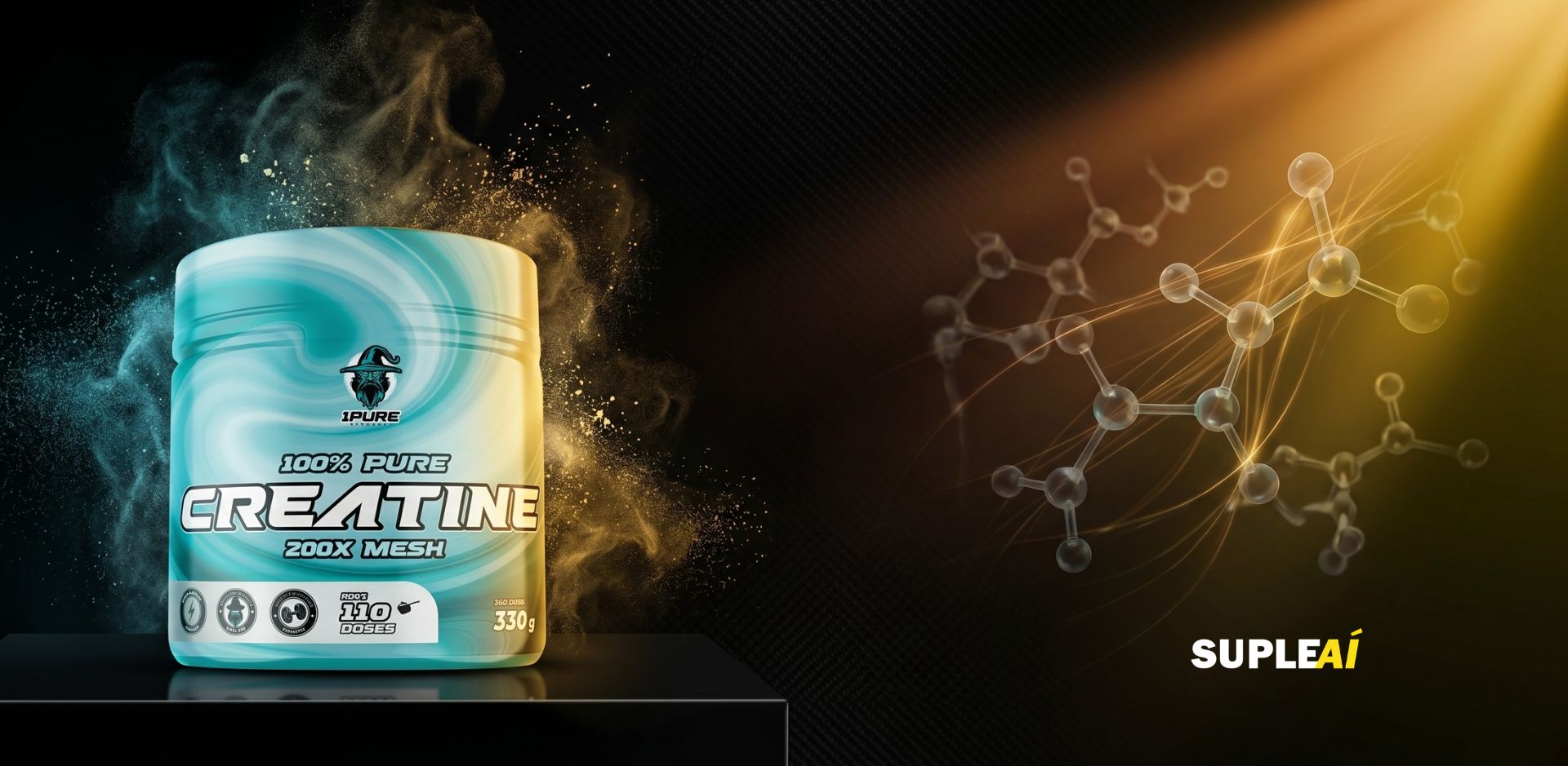 Creatina 200X Mesh - 1Pure Nutrition