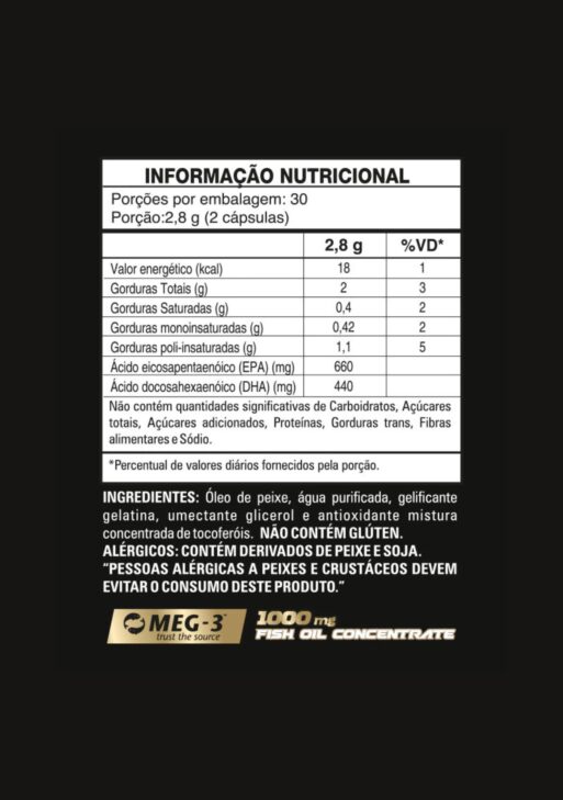 Ômega 3 X - 60 caps - 1Pure Nutrition