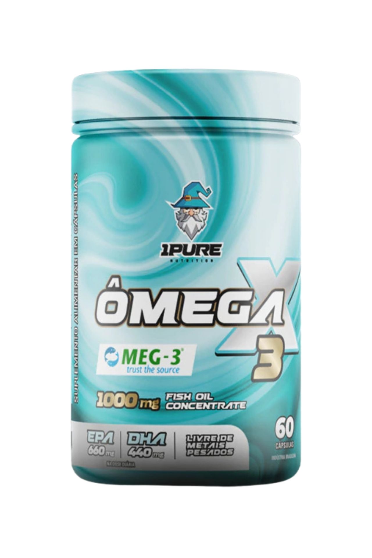 Ômega 3 X - 60 caps - 1Pure Nutrition