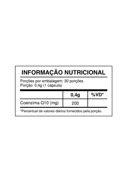 Coenzima Q10 200mg 30caps - Health Labs